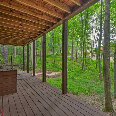 Pinot And Pine Chic Log Cabin About 5 Mi To Blue Ridge Exterior foto
