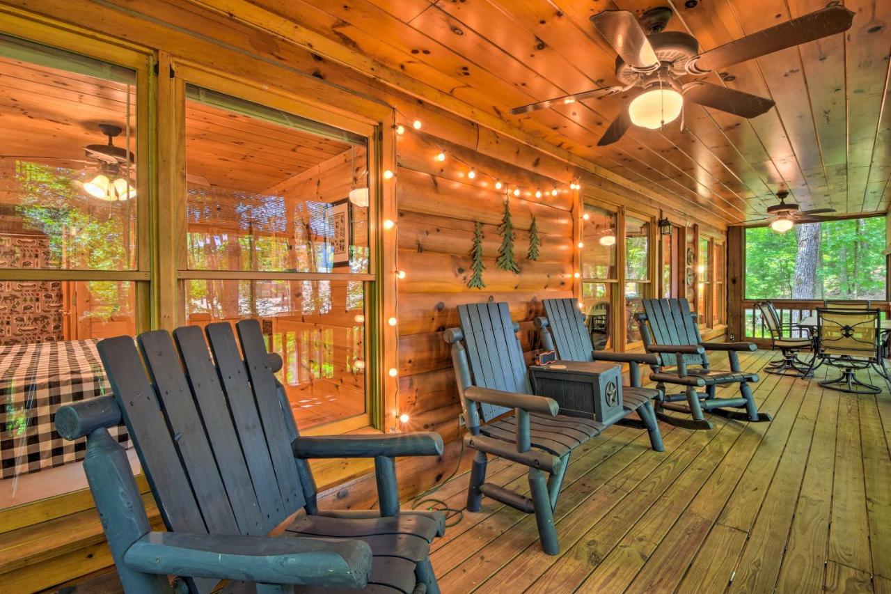 Pinot And Pine Chic Log Cabin About 5 Mi To Blue Ridge Exterior foto